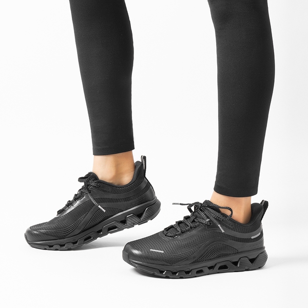 [Air Plush] Women's Breathable Athletic Sneakers - ALL BLACK - 6